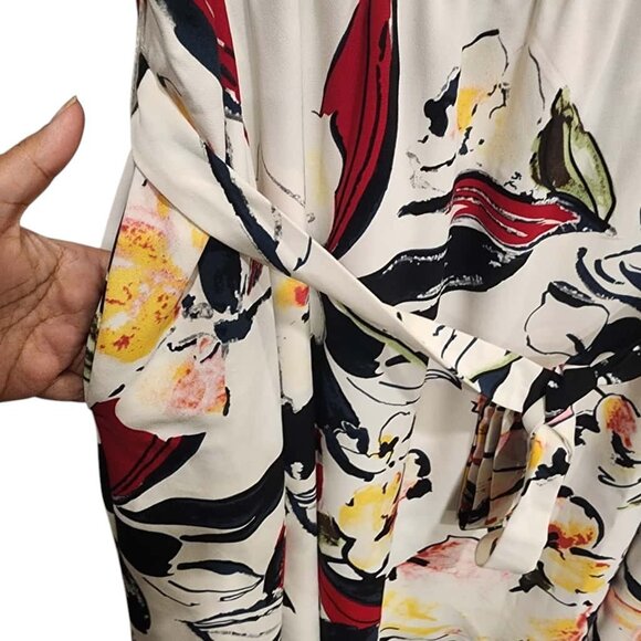 Signature Collection Dress Women Size 2X Multicolor Floral Sleeveless Scoop Neck - Picture 9 of 11